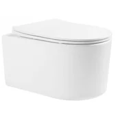 Miski WC - Miska WC Rimless z deską wolnoopadającą slim MEXEN Sofia, biała - miniaturka - grafika 1