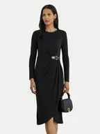 Sukienki - LAUREN RALPH LAUREN Sukienka codzienna 200980222001 Czarny Slim Fit - miniaturka - grafika 1