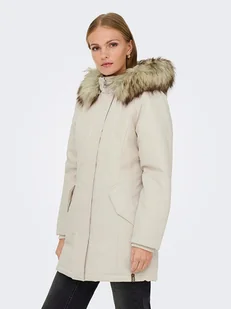 ONLY Parka w kolorze kremowym - Kurtki damskie - miniaturka - grafika 1