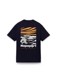 Koszulki męskie - t-shirt uomo napapijri s-vignoni np0a4ilx 1761 blu marine - miniaturka - grafika 1