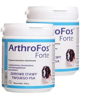 DOLFOS ArthroFos forte 2x700g (proszek) - Suplementy i witaminy dla psów - miniaturka - grafika 1