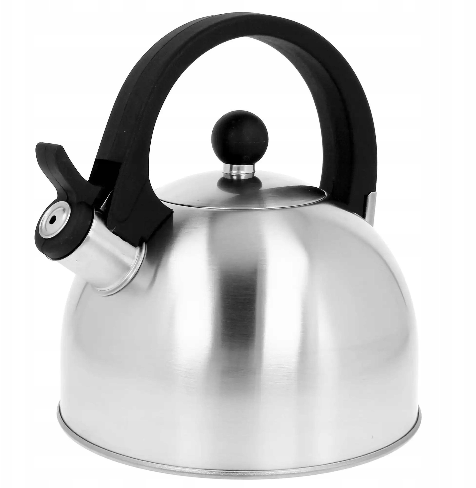 Brunbeste Czajnik stalowy 2.5L Tradycyjny z gwizdkiem srebrny indukcja gaz BRUNBESTE BB-1325
