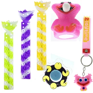 6 X POPIT HUGGY WUGGY TOY BRELOK SQUIDOPOP - Zabawki sensoryczne - miniaturka - grafika 1