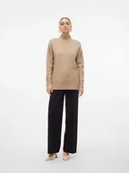 Swetry damskie - Vero Moda Sweter "Gold" w kolorze beżowym - miniaturka - grafika 1