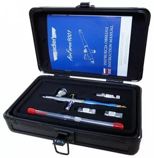 Adler Aerograf Airforce Ad-9001 W Zestawie Dysze 0,2Mm 0,3Mm 0,5Mm - Pozostałe narzędzia pneumatyczne - miniaturka - grafika 1