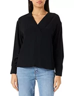 Bluzy damskie - Sisley Damska bluza 56ICLQ02O Blouse, czarna 100, M - miniaturka - grafika 1
