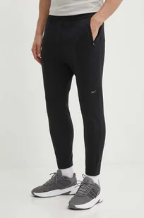 Reebok spodnie dresowe Active Collective kolor czarny gładkie 100075686 - Spodnie męskie - miniaturka - grafika 1