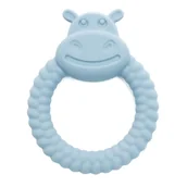 Gryzaki dla dzieci - Gryzak Hipopotam Silikonowy [Kolor Jasnoniebieski] - miniaturka - grafika 1
