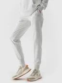 Spodnie sportowe damskie - 4f Spodnie 4F 4FWSS24TTROF606 XXL szare 27M - miniaturka - grafika 1