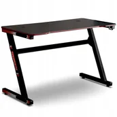 Biurka gamingowe - Biurko gamingowe komputerowe czarne - miniaturka - grafika 1