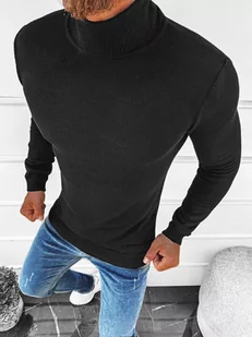 SWETER MĘSKI GOLF CZARNY OZONEE L/2489 - Ozonee - Swetry męskie - miniaturka - grafika 1