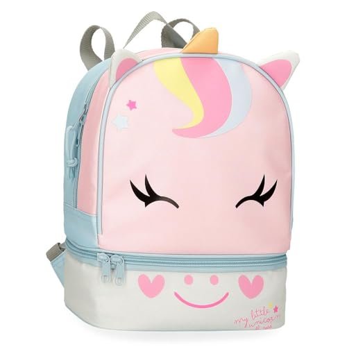 Roll Road Happy Pets Plecak szkolny Wielobarwny 23x28x13 cms 8,37L Poliester, Biały, Talla única, plecak szkolny
