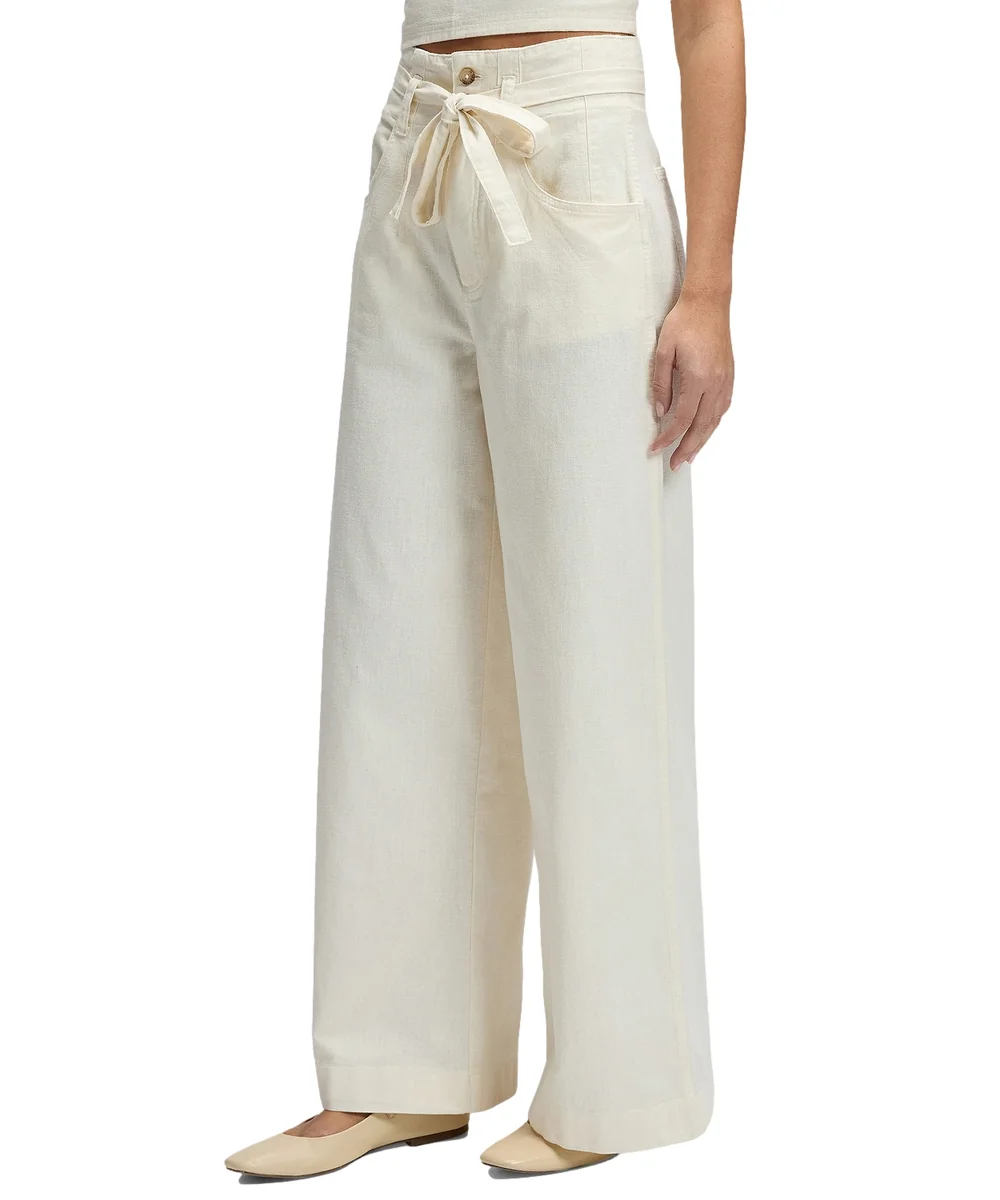 Spodnie Lee Pleated Trouser 112378295 Natural W 26 / L 33