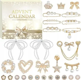 KALENDARZ ADWENTOWY BIŻUTERIA ZAWIESZKI DO SKARPETEK PERŁY KRYSZTAŁY PREMIUM - Bransoletki KALENDARZ ADWENTOWY BIŻUTERIA ZAWIESZKI DO SKARPETEK PERŁY KRYSZTAŁY PREMIUM - Bransoletki - miniaturka - grafika 1