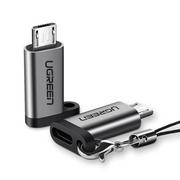 Adaptery i przejściówki - Ugreen Ugreen adapter z USB Typ-C na micro USB Szary ugreen_20200327152723 - miniaturka - grafika 1