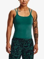 Koszulki sportowe damskie - Damski podkoszulek Under Armour  Meridian Fitted Tank-GRN L - miniaturka - grafika 1
