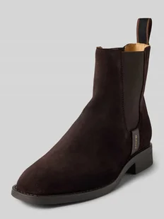 Buty chelsea ze skóry z detalem z logo model ‘Fayy’ - Botki damskie - miniaturka - grafika 1