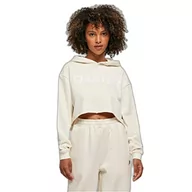 Bluzy damskie - STARTER BLACK LABEL Damska bluza z kapturem Starter Cropped Hoody, kolor palewnobiały, L - miniaturka - grafika 1