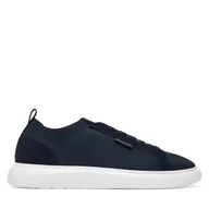 Sneakersy męskie - Sneakersy Tommy Hilfiger Light Cupsole Knit Seasonal FM0FM05403 Granatowy - miniaturka - grafika 1