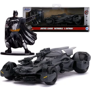 Jada Batman Batmobile Justice League + figurka - Samochody i pojazdy dla dzieci - miniaturka - grafika 1
