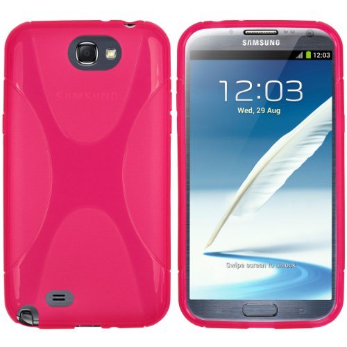 mumbi etui kompatybilne z Samsung Galaxy Note 2 etui na telefon komórkowy, różowe