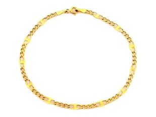 Bransoleta złota Au 585 Figaro - Bransoletki - miniaturka - grafika 1