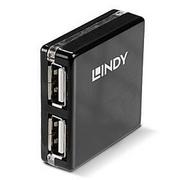 Huby USB - HUB USB LINDY LINDY USB 2.0 Mini Hub 4 Port Bus powered only 42742 - miniaturka - grafika 1