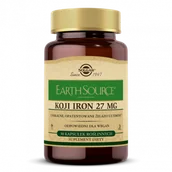 Suplementy naturalne - Solgar Earth Source Koji Iron 27 mg 30 kaps - miniaturka - grafika 1