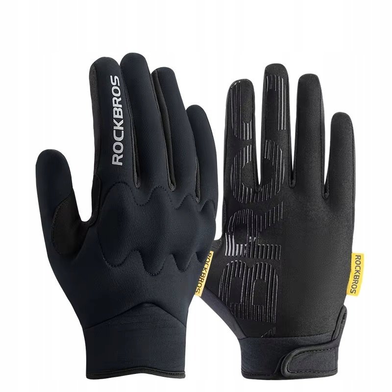 Rękawiczki taktycz rowerowe z palcami dotyk ochrona kostek XL RockBros ZR56