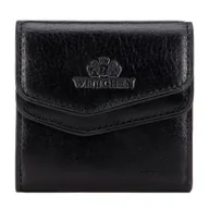 Portfele - Męski portfel skórzany kwadratowy czarny - miniaturka - grafika 1