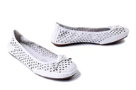 Baleriny - RIEKER 41489-80 white, baleriny damskie - Rieker - miniaturka - grafika 1