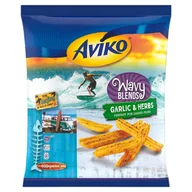 Frytki - Aviko Wavy Blends Garlic & Herbs Przyprawione falowane frytki ziemniaczane 600 g - miniaturka - grafika 1