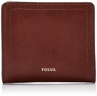 Portfele - Fossil Mały składany portfel RFID dla kobiet o długości 10,2 cm x 2,5 cm szerokości x 8,9 cm wysoki, Brązowy - miniaturka - grafika 1
