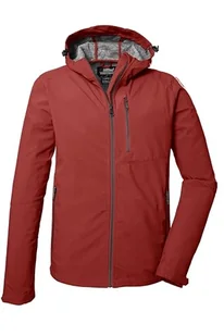 killtec Męska kurtka softshellowa/kurtka outdoorowa z kapturem KOS 259 MN SFTSHLL JCKT, ceglasta czerwień, XXL, 41367-000 - Kurtki męskie - miniaturka - grafika 1