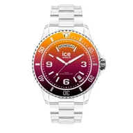 Moda i Uroda OUTLET - Ice-Watch - ICE clear sunset Fire - Gemengd veelkleurig horloge met transparante kunststof band - 021437 (Medium) - miniaturka - grafika 1