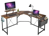 Biurka - Elior Brązowe podwójne biurko dla rodzeństwa H4-P79 - miniaturka - grafika 1