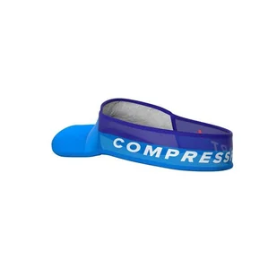 COMPRESSPORT Daszek biegowy ULTRALIGHT VISOR V2 niebieski - Czapki i chusty sportowe damskie - miniaturka - grafika 5