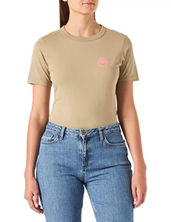 Koszulki i topy damskie - G-STAR RAW Damska koszulka Mysid Long Slim R T, beżowy/khaki (Tree House 336-c941), M - grafika 1