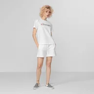 Spodnie sportowe damskie - Damskie spodenki dresowe CHAMPION Shorts - białe - miniaturka - grafika 1