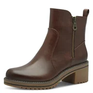 Kozaki damskie - Marco Tozzi Damskie botki Zip+Slip 2-25430-43 modne kozaki, kasztan, 37 EU, chestnut, 37 EU - miniaturka - grafika 1
