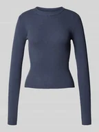 Swetry damskie - Sweter o kroju slim fit z dzianiny z mieszanki wiskozy model ‘MIRA’ - miniaturka - grafika 1
