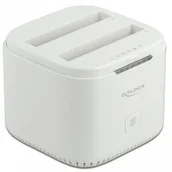 Obudowy i kieszenie na dyski twarde - DeLOCK Stacja dokująca dla dysku twardego STACJA DOKUJĄCA HDD/SSD SATA 2X2,5&quot USB C 3.2 FUNKCJA KLONOWANIA 63084 - miniaturka - grafika 1