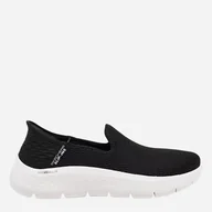 Trampki damskie - Buty wsuwane damskie sportowe Skechers 124963-BKW 39.5 Czarne (196642428743). Buty wsuwane slip-on damskie - miniaturka - grafika 1