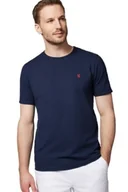 Koszulki męskie - Koszulka T-shirt Męska Bawełniana Granatowa z Haftem Próchnik PM5 M - miniaturka - grafika 1