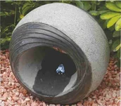 Fontanny ogrodowe - Fontanna kula wydrążona Happet komplet - miniaturka - grafika 1