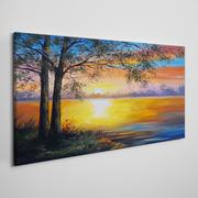 Obrazy i zdjęcia na płótnie - Obraz na Płótnie zachód słońca niebo 120x60cm - miniaturka - grafika 1
