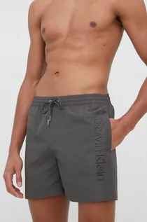 Kąpielówki męskie - Calvin Klein szorty kąpielowe kolor zielony - grafika 1