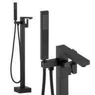 Baterie wannowe i prysznicowe - Yoka Bateria wannowa wolnostojąca podłogowa czarna - Yoka BS.GAPPO 98-BLK - miniaturka - grafika 1