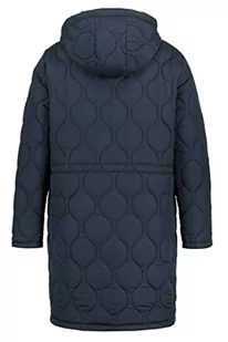 Ulla Popken Damska kurtka funkcyjna, pikowana parka, kurtka wodoodporna, czarny, 46-48 duże rozmiary - Kurtki damskie - miniaturka - grafika 1