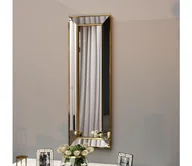 Lustra - Lustro ścienne CARLOS 90x30 cm złote - miniaturka - grafika 1